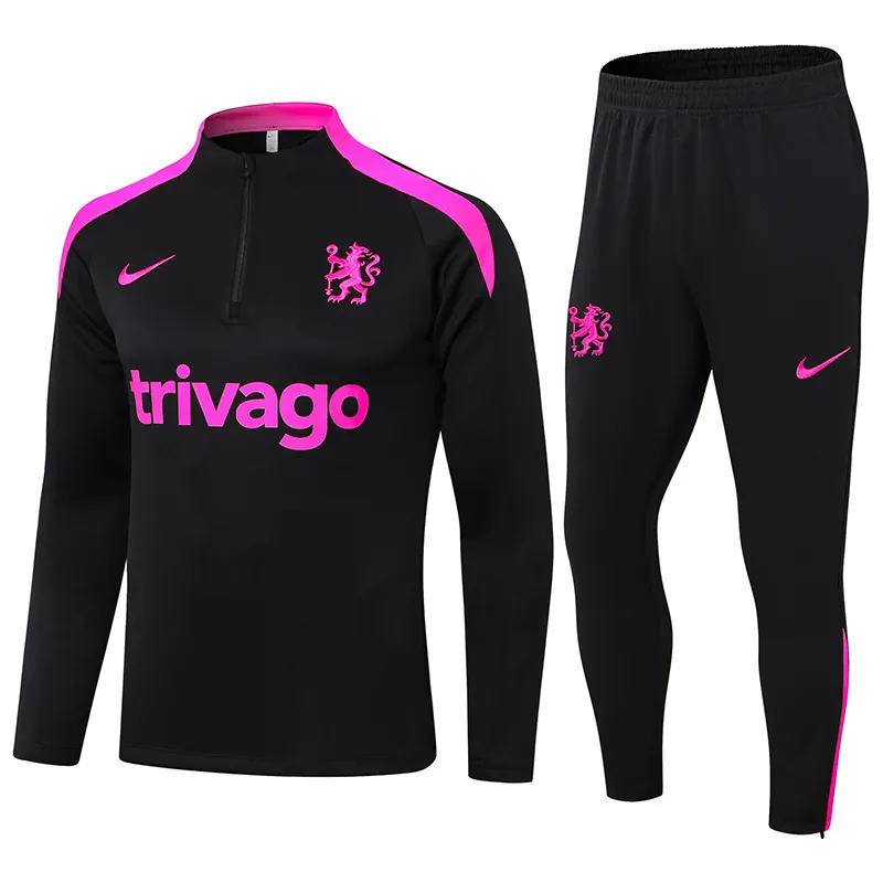 24-25 Chelsea Long Sleeve Training Suit Football Shirts 3