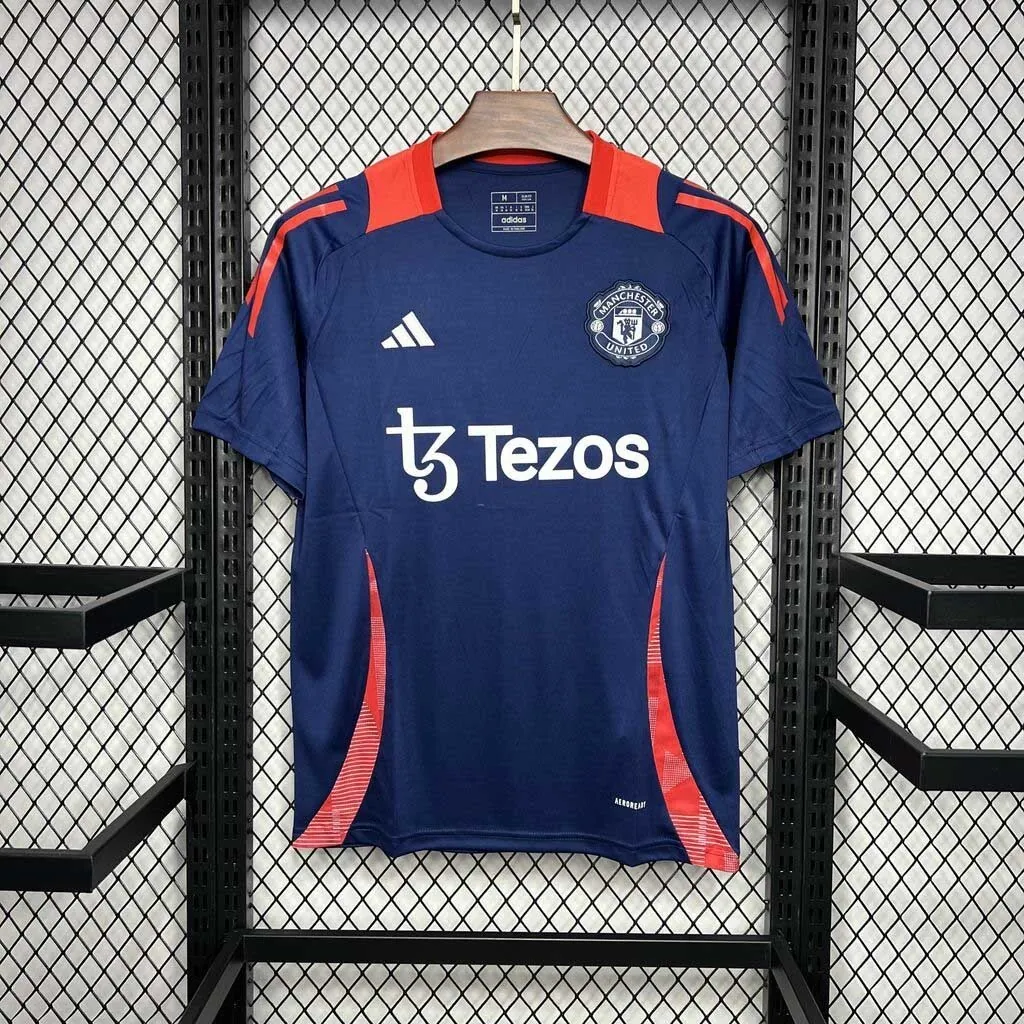 24-25 Manchester United Navy Training Kit Sport AAAAJersey Yupoo 6