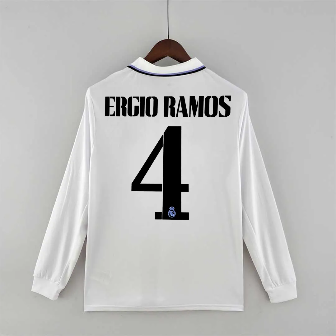 22-23 Real Madrid home long sleeve 3