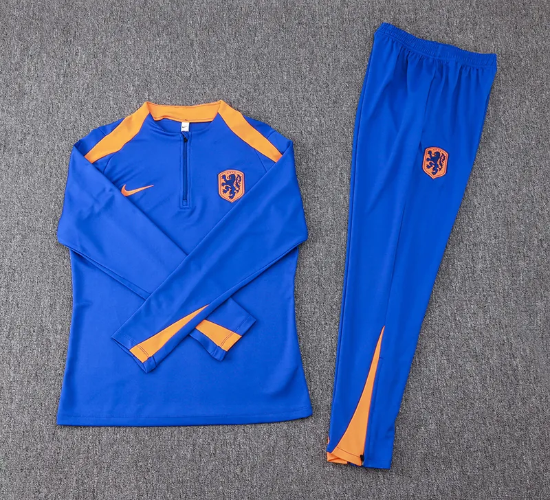 2024 Netherlands Long Sleeve Training Suit Football Shirts 1