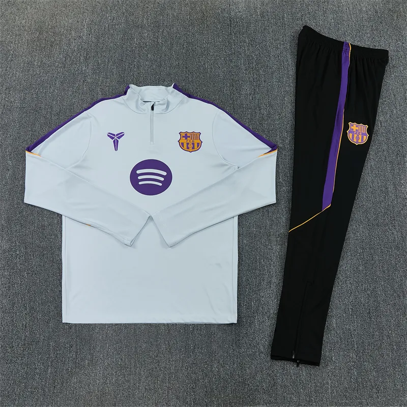26-27 Barcelona Mens Kit Football Aldult Training Long Sleeve Suit Yupoo 5 4