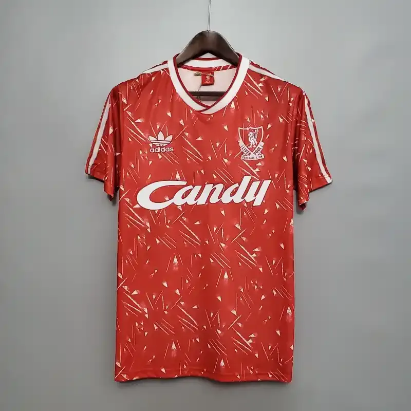 89-91 Retro Liverpool Soccer Jersey Home S-2XL 7