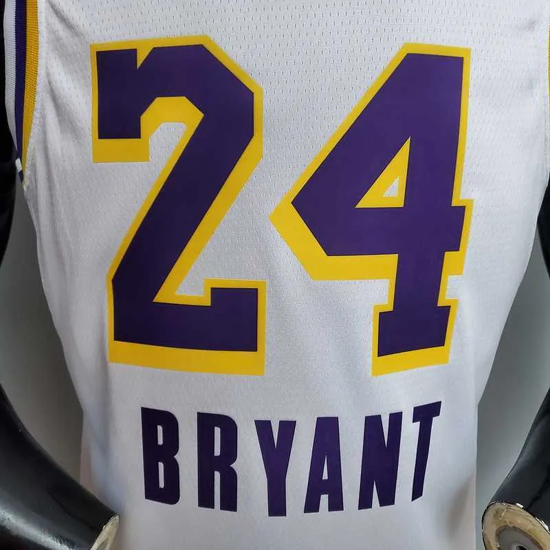 New Bryant #24 Lakers white 2