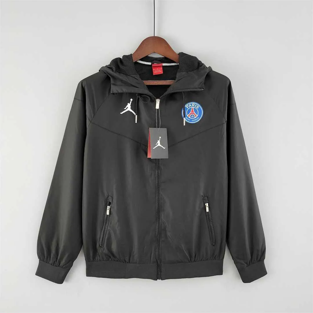 22-23 PSG black windbreaker-1 8