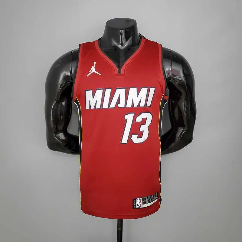New Miami Heat Jordan ADEBAYO#13 Burgundy 9