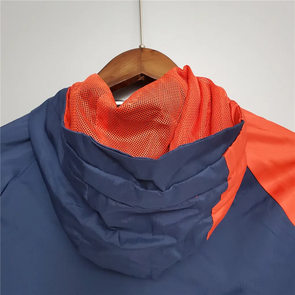 20-21 PSG whiteredblue classic style windbreaker 4