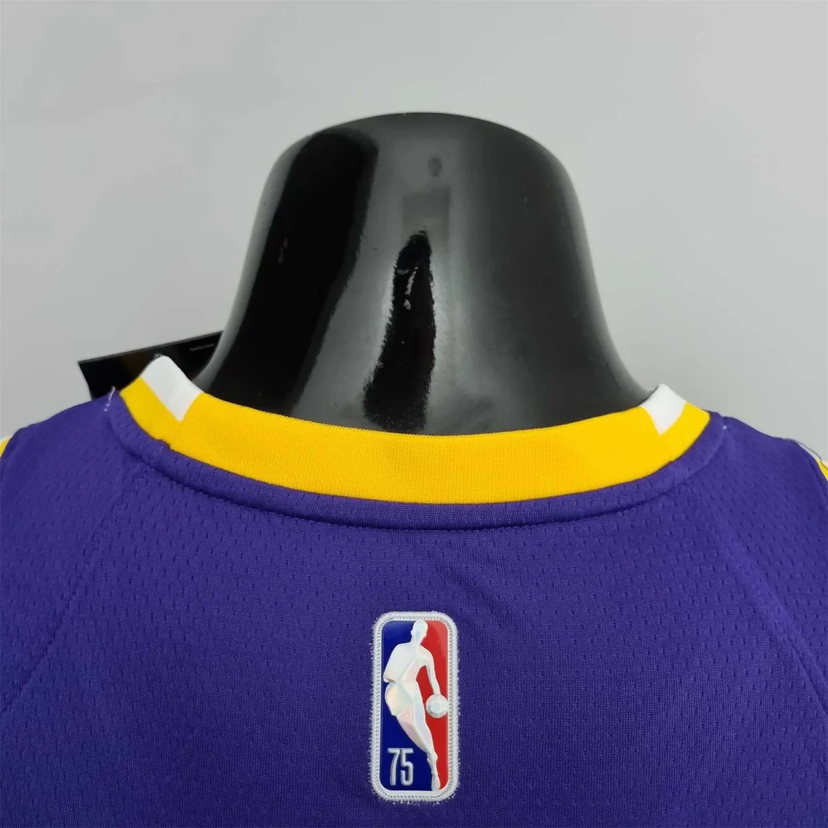 75th Anniversary James #6 Los Angeles Lakers Jordan Purple NBA Jersey 5