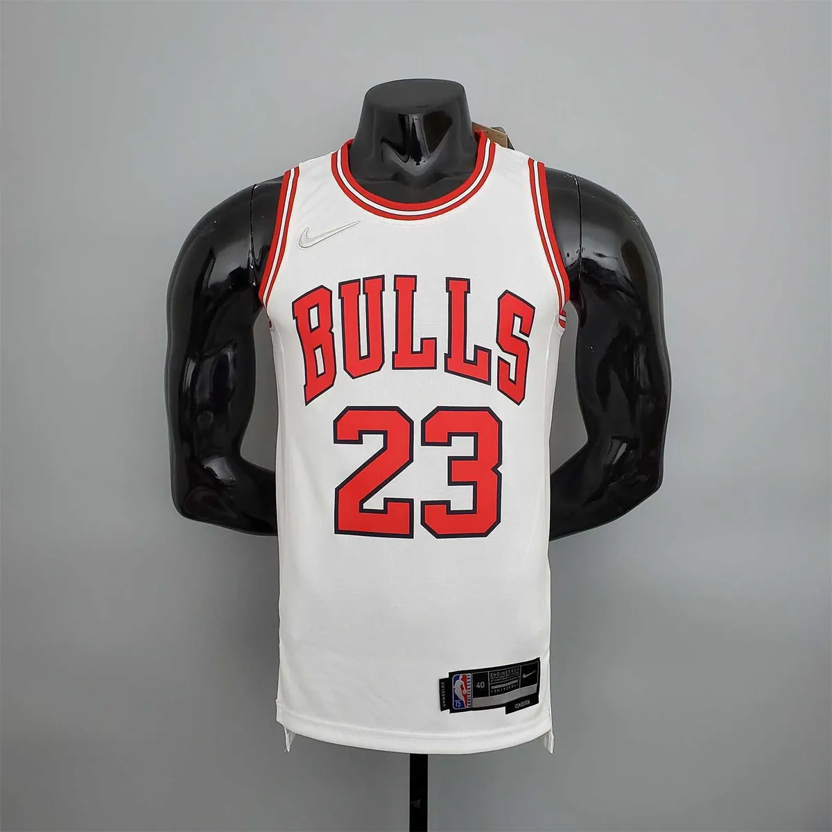 75th Anniversary Jordan #23 Bulls White 10