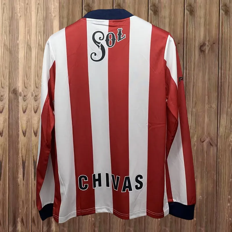 96-97 Chivas Home Retro Kit Long Sleeve Shirt Soccer AAAAJersey Yupoo 1