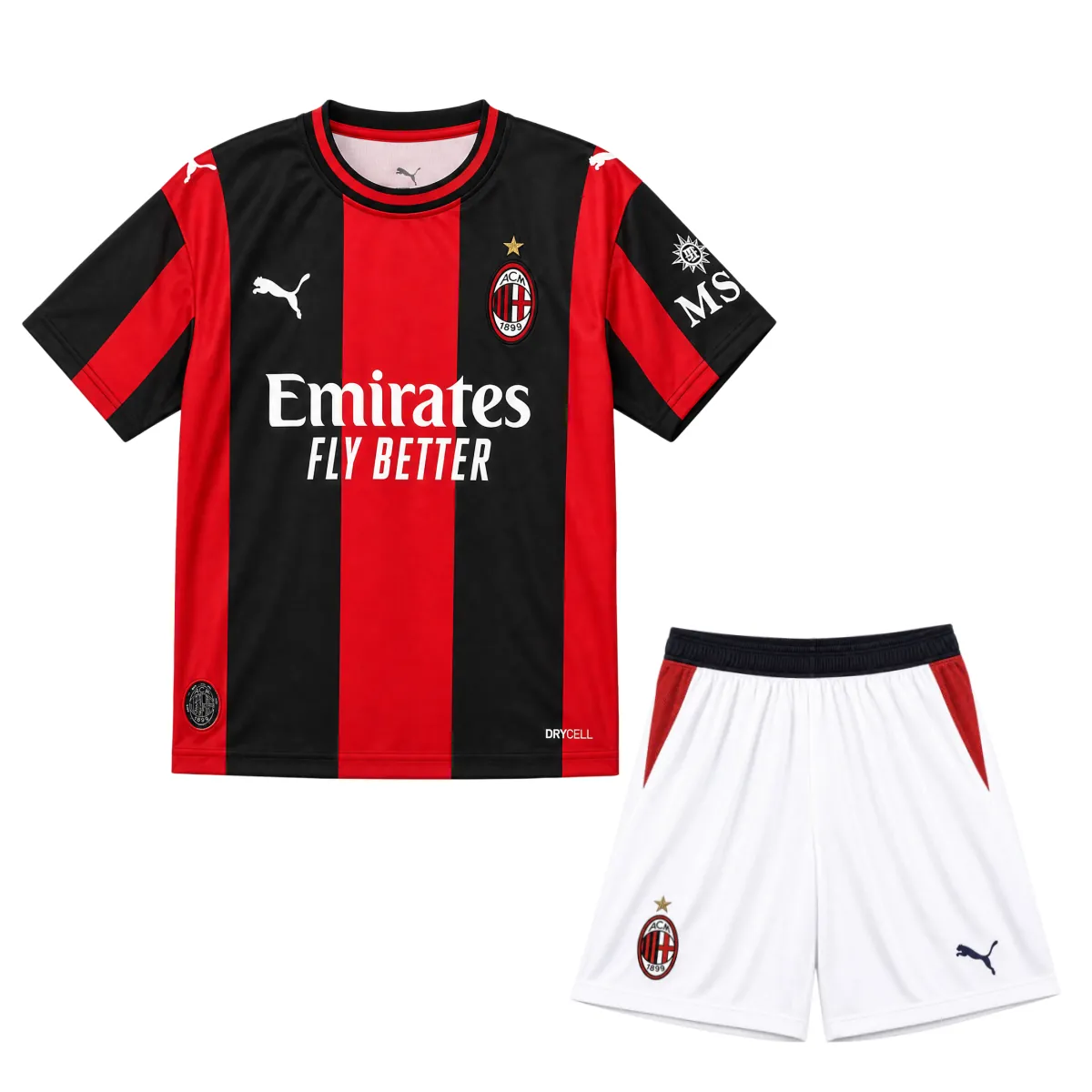 26-27 AC Milan Home Kid Kits Youth Apparels Football AAAAJersey Supply Yupoo 4 2