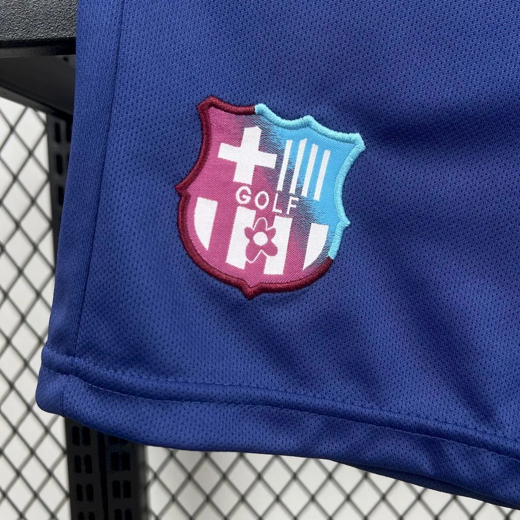 25-26 Barcelona Flower Special Edition Kid Kits Youth Apparels AAAAJersey Supply Yupoo 2