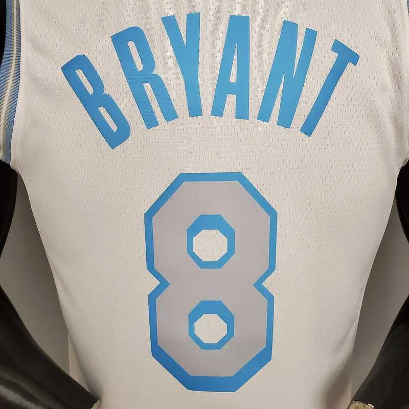 New Lakers Bryant #8 Crew Neck Retro Limited Edition White 3