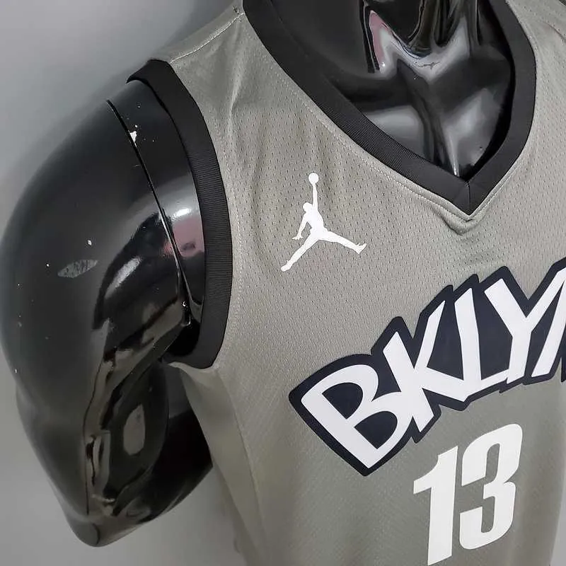 Harden#13 Brooklyn Nets City Edition Gray 3