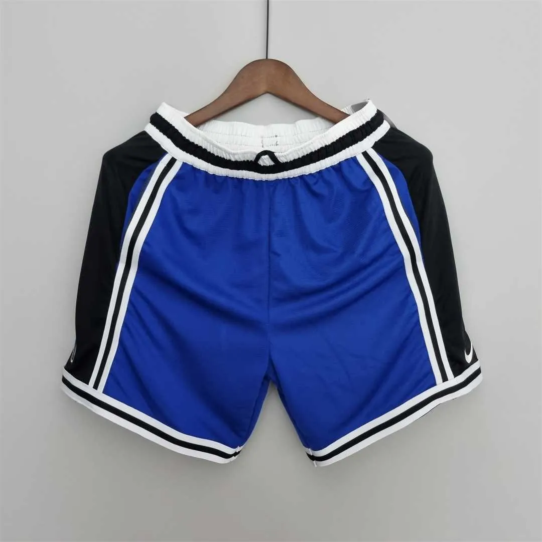 2022 Dallas Mavericks NBA US Training Shorts blue black border 7