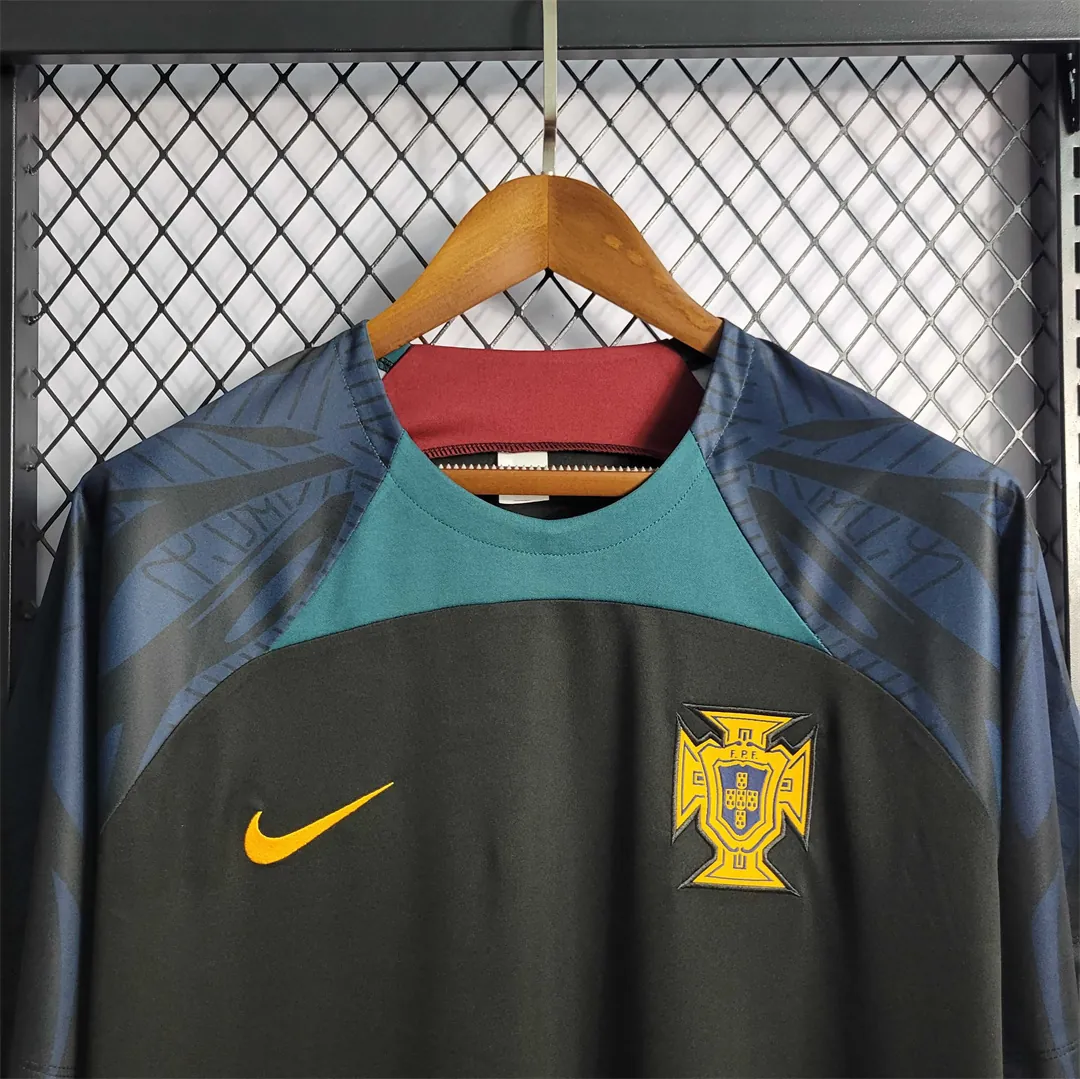 2223 Portugal Black Training Suit 3
