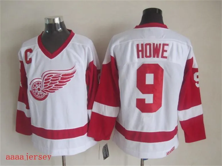 Red Wings retro ice hockey jersey M-3XL 底特律红翼队复古冰球服 2