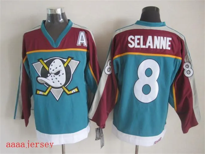 Anaheim Ducks retro ice hockey jersey M-3XL 阿纳海姆鸭队复古冰球服 3