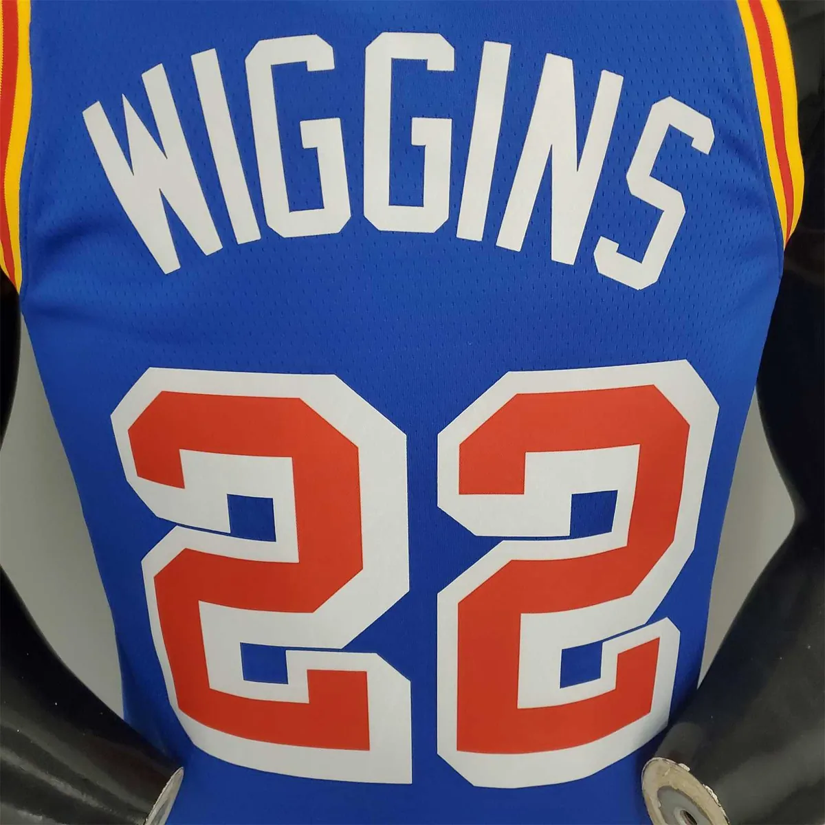 WIGGINS#22 75th Anniversary Warriors Blue 5