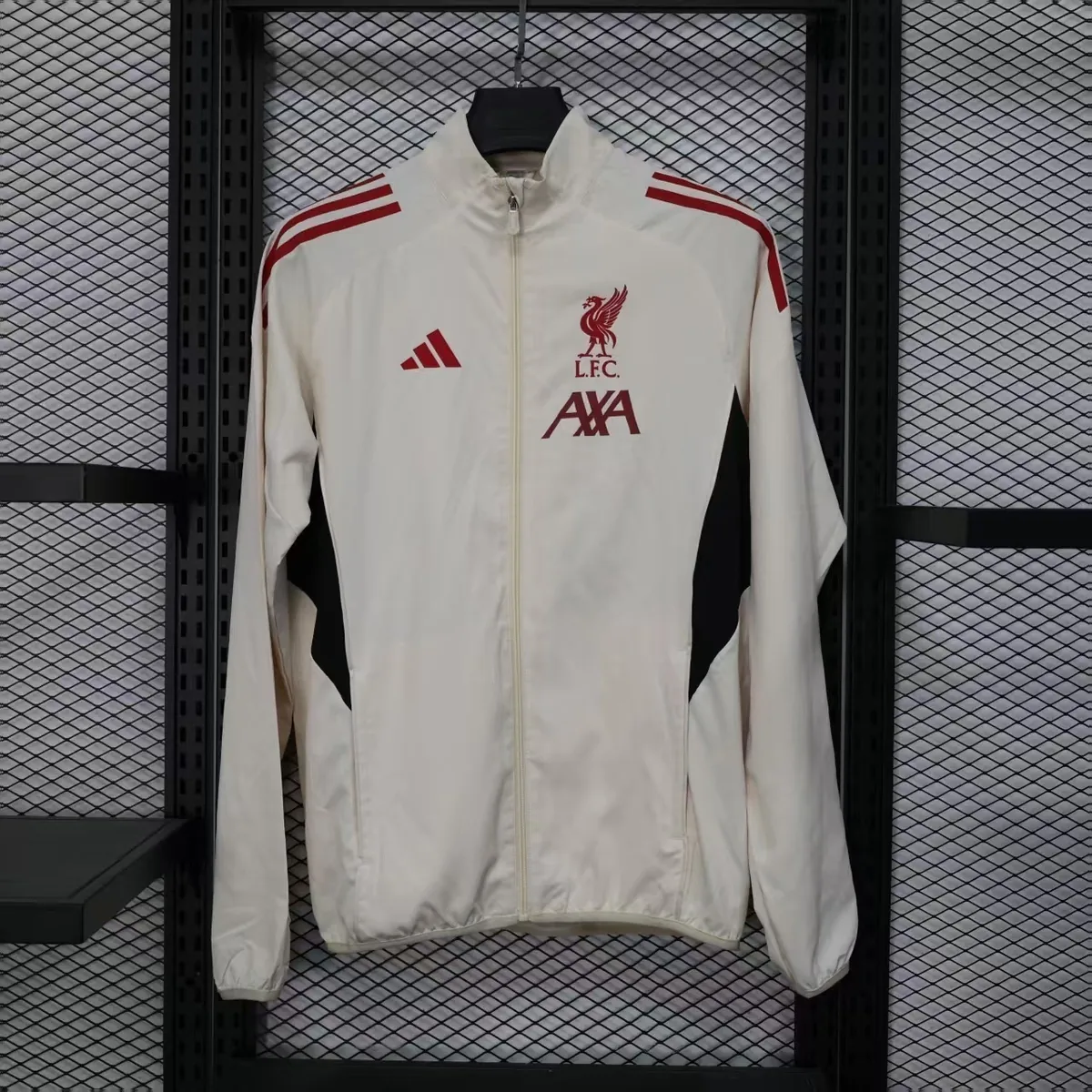 25-26 Liverpool Beige Windbreaker Jacket AAAAJersey Supply Yupoo 6