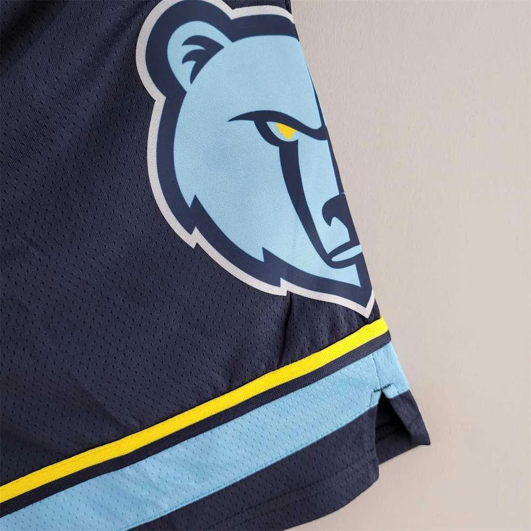 Memphis Grizzlies NBA Shorts Navy 6