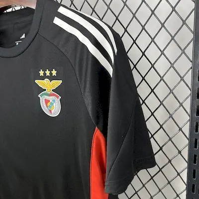 25-26 Benfica Black Training Shirt Football Apparels AAAAJersey Supply Yupoo 3