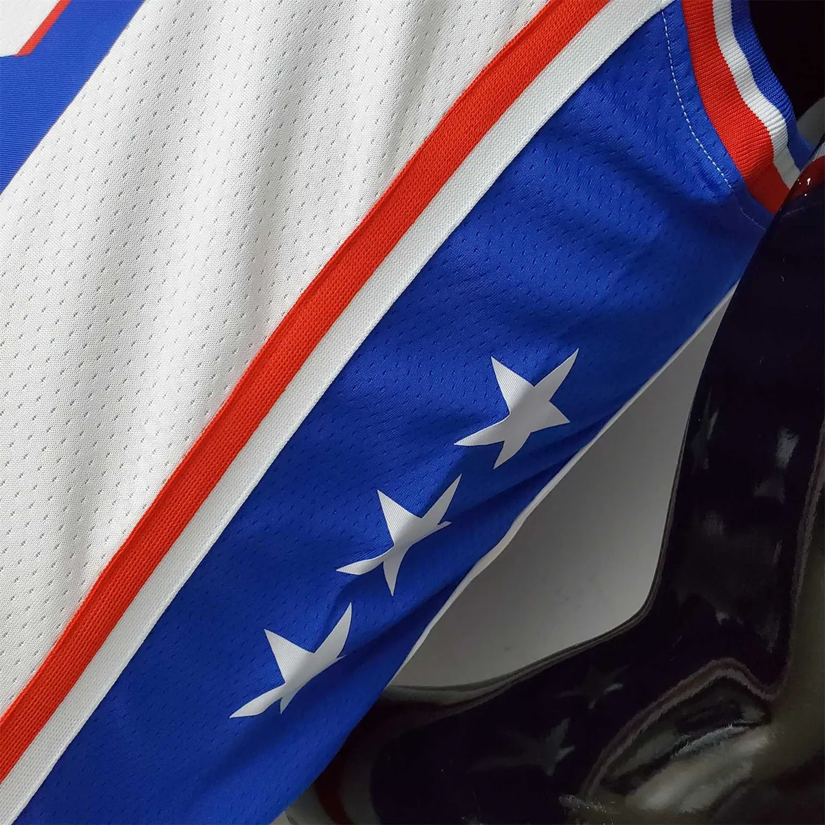 75th Anniversary Philadelphia 76ers HOWARD#39 White NBA Jersey 1