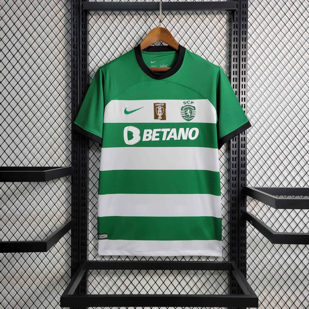23-24 Sporting Lisbon Home Kit with Champion Customization Football AAAAJersey Supplier 2