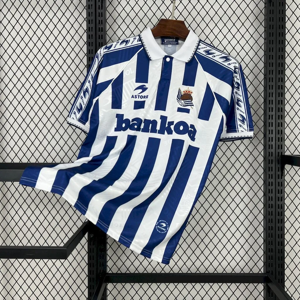 94-95 Real Sociedad Home Retro Kit Vintage Shirt AAAAJersey Supplier Yupoo 5