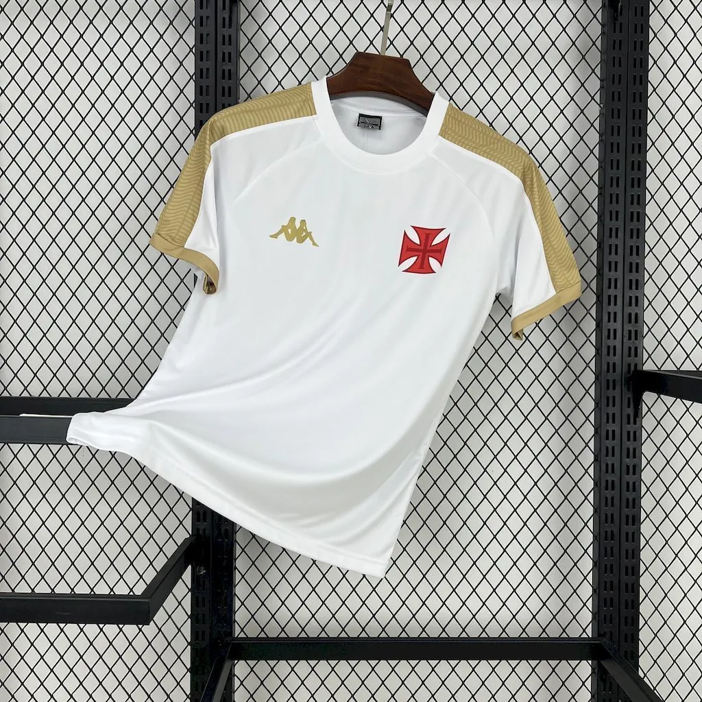 25-26 Vasco da Gama Gold CRVG White Shirt Soccer Uniform AAAAJersey Yupoo 6