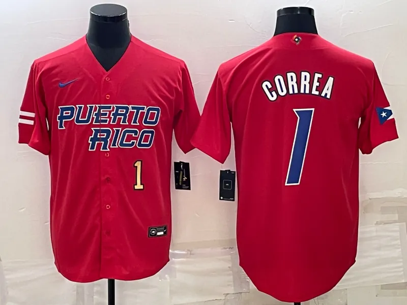 Puerto Rico 2023 World Cup Baseball Jerseys 8