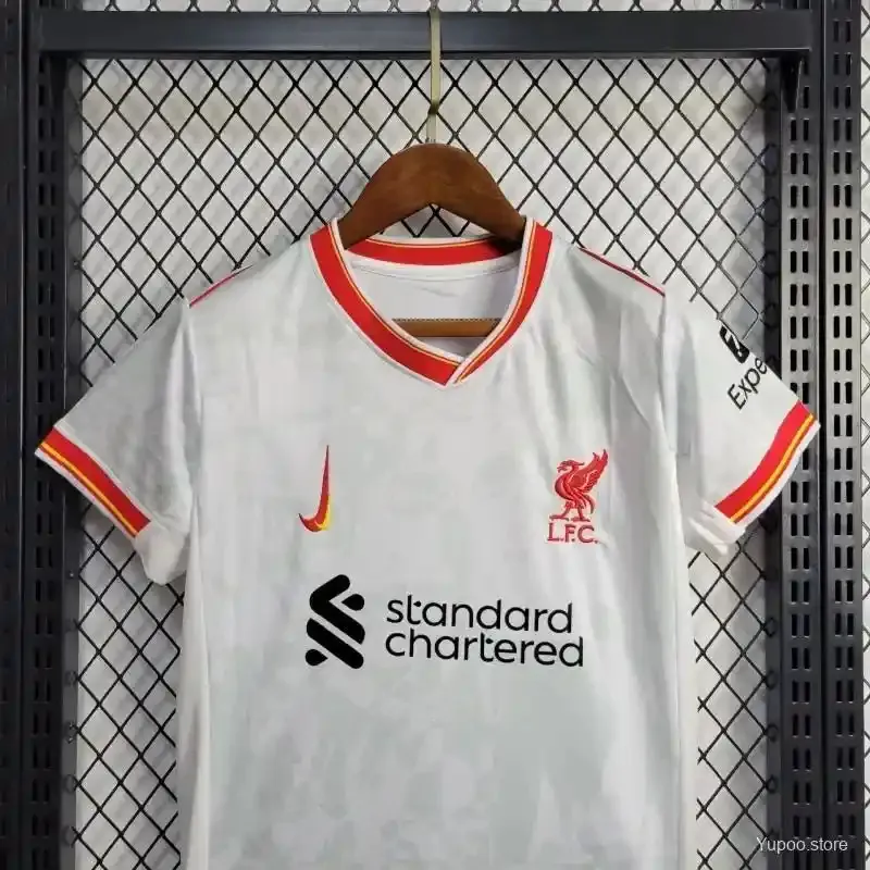 24-25 Liverpool Third Kid Kits Youth Apparels Football AAAAJersey Yupoo 1