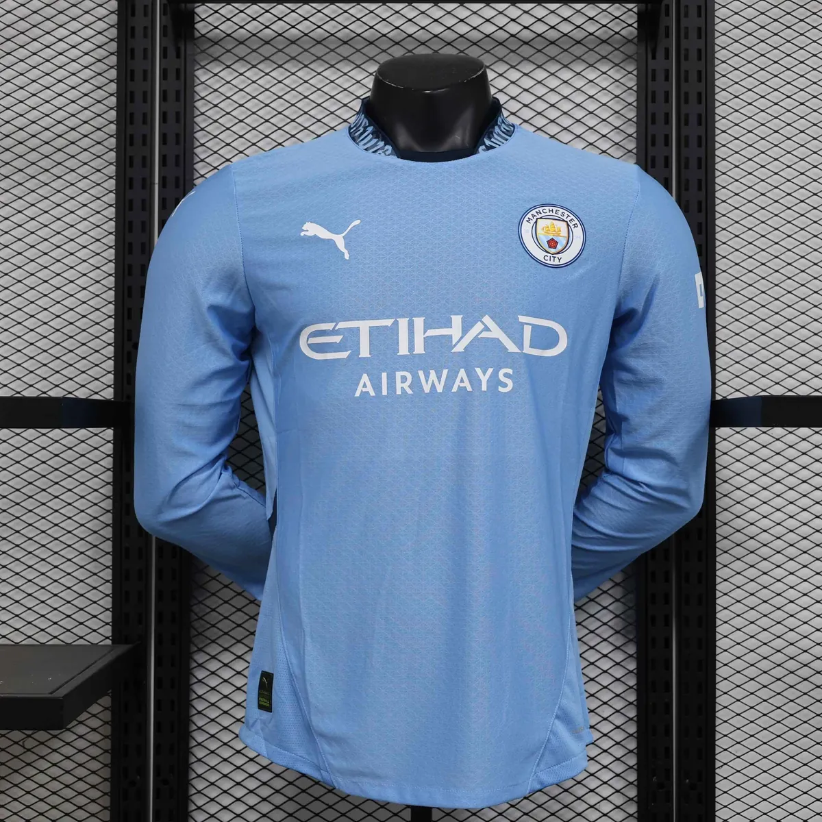 24-25 Manchester City Home Long Sleeve Kit Player Version Shirt AAAAJersey Soccer Yupoo 7