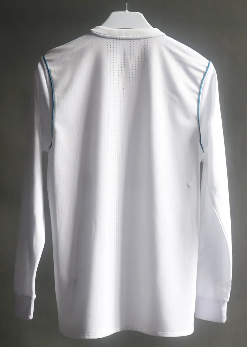 17-18 Real Madrid Home Retro Kit Vintage Player Version Long Sleeve Shirt AAAAJersey Dropship Y 3