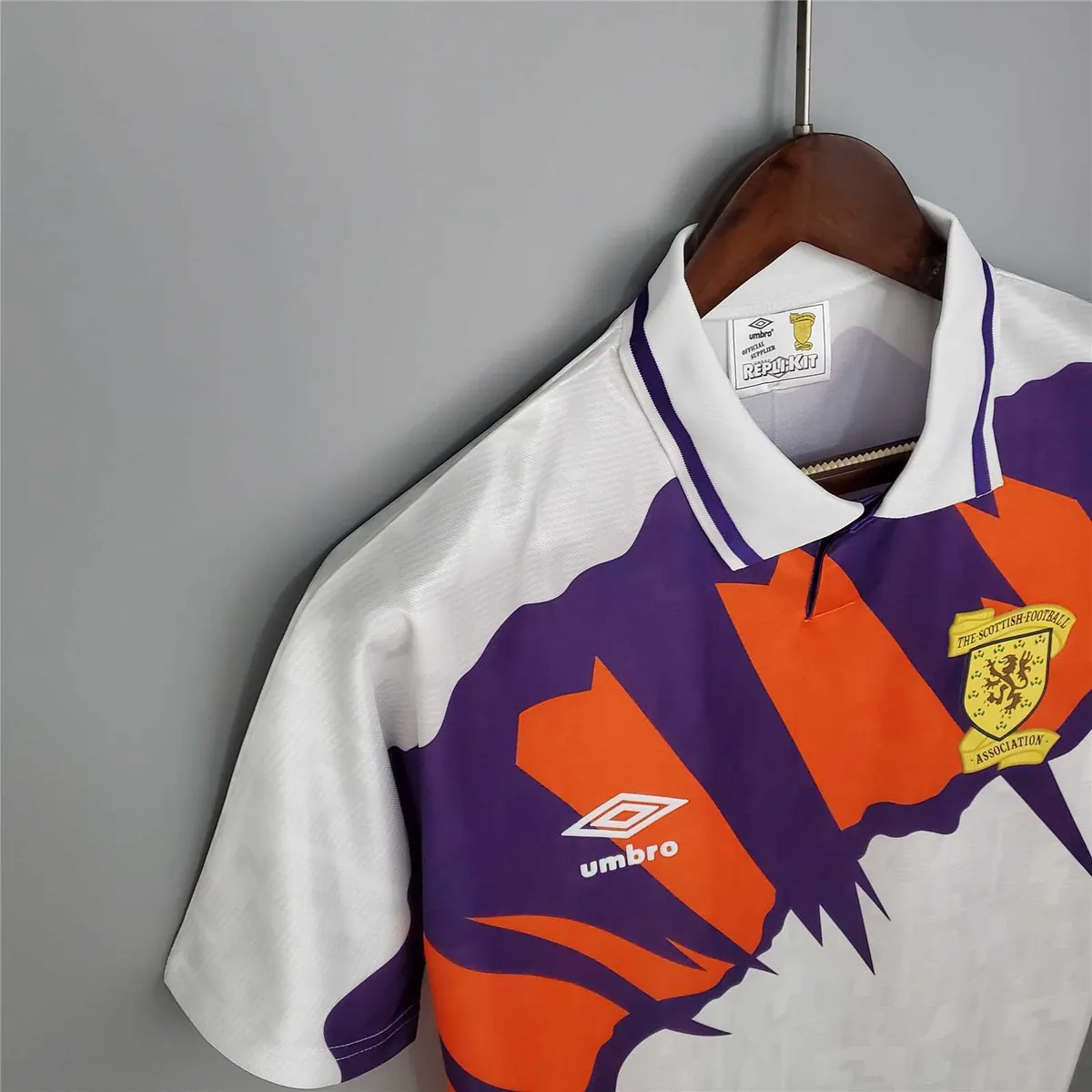 91-93 Scotland away soccer jersey 11