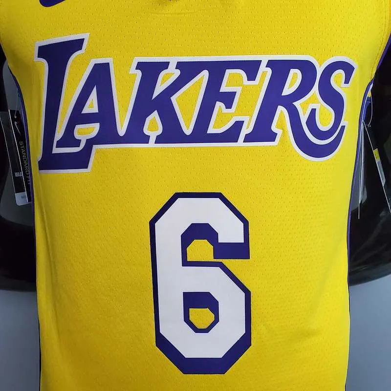 James #6 Lakers yellow 2