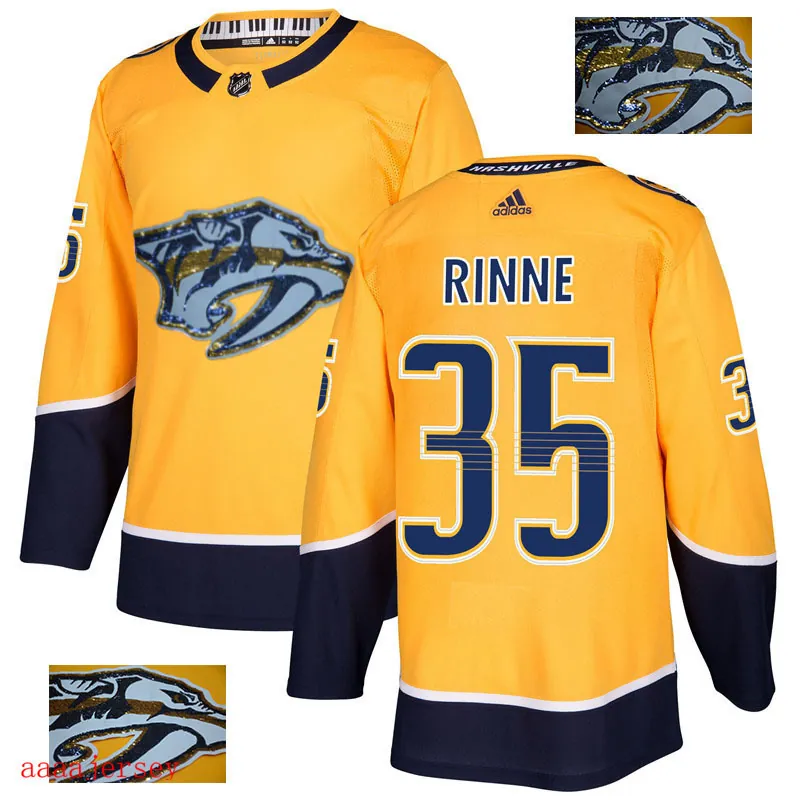 2018 Nashville Predators ice hockey jersey M-3XL 纳什维尔掠夺者队时尚亮片款冰球服 4