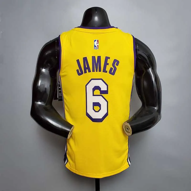 James #6 Lakers yellow 1