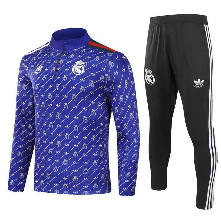 24-25 Real Madrid Long Sleeve Training Suit Football Shirts 3