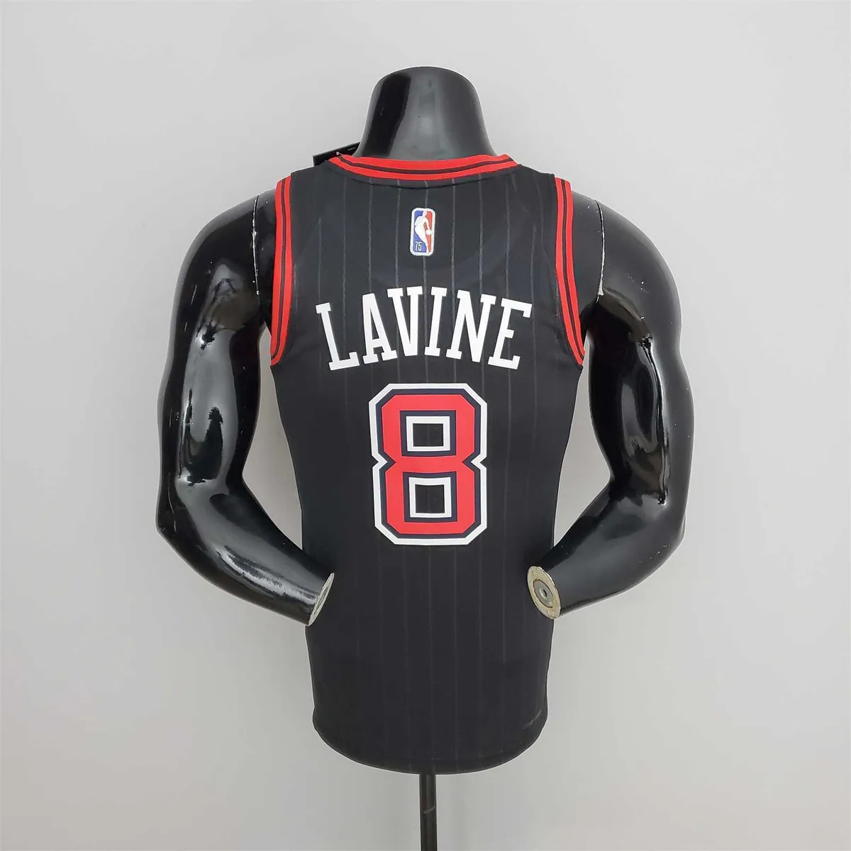 75th Anniversary LaVine#8 Bulls Flyers Black NBA Jersey 6