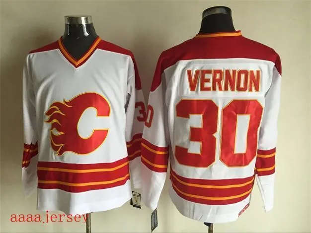 Calgary Flames retro ice hockey jersey M-3XL 卡加利火焰队复古冰球服 3