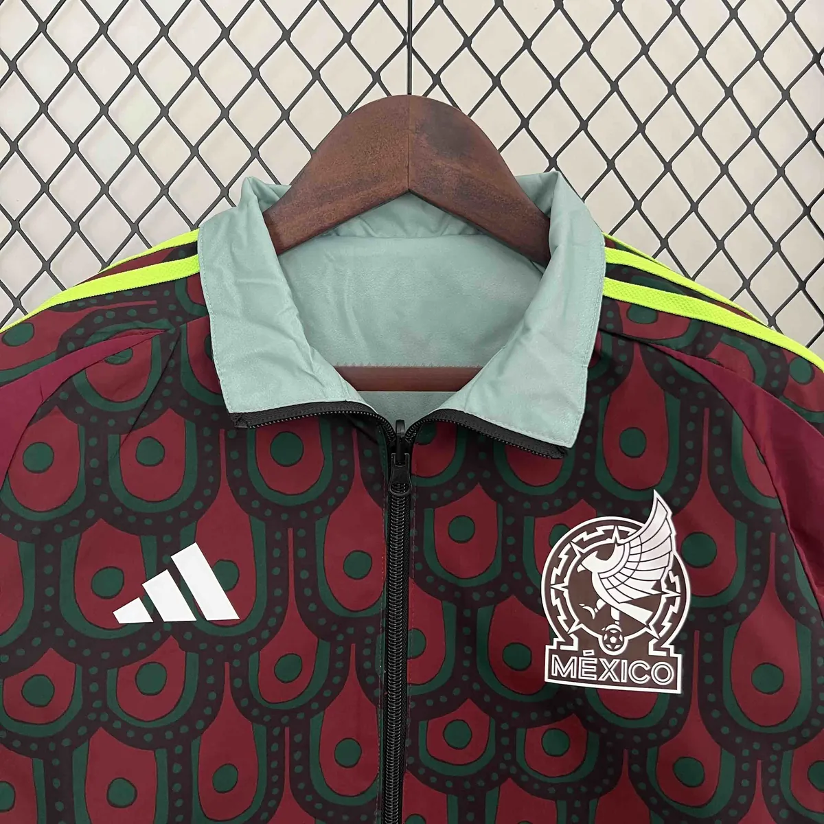 2024 Mexico Trench Coat Reversible Windbreaker Double-Sides Jacket Soccer AAAAJersey Yupoo 4