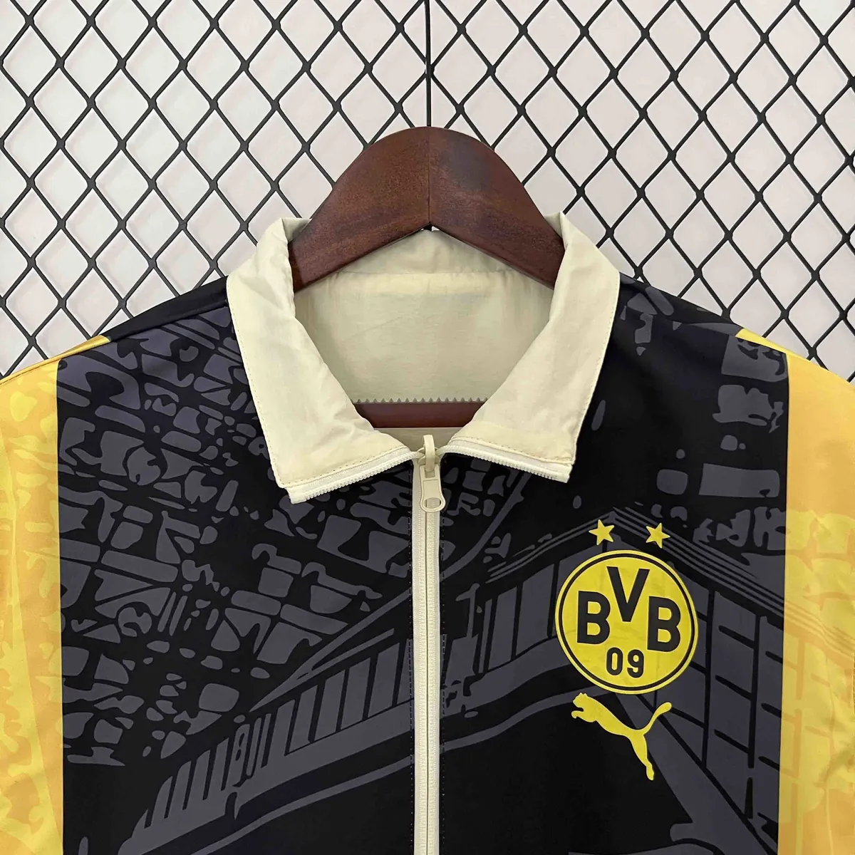 2024 Dortmund Trench Coat Reversible Windbreaker Double-Sides Jacket Sport AAAAJersey Yupoo 4