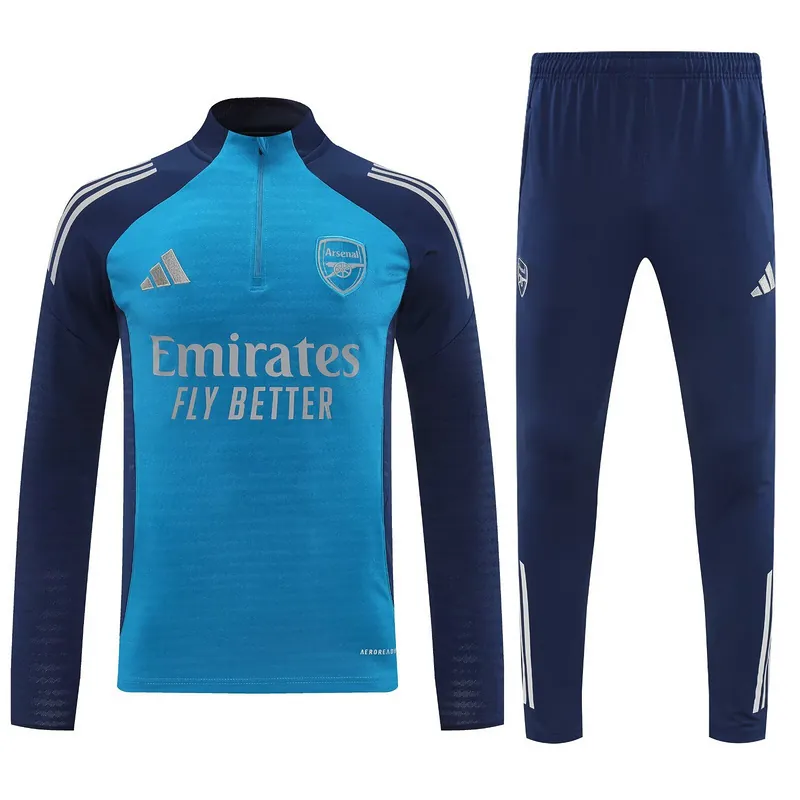 25-26 Arsenal Training Kits Long Blue&Navy Football Tracksuits 3