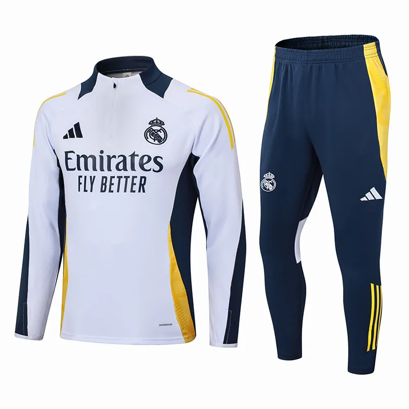 24-25 Real Madrid Long Sleeve Training Suit Football Shirts 3