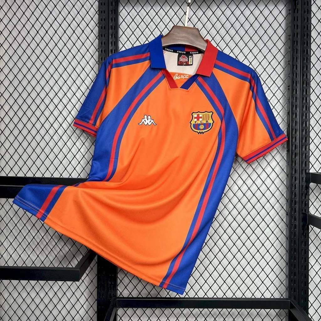 98-99 Barcelona Away Retro Kit Vintage Shirt Soccer AAAAJersey Yupoo 3