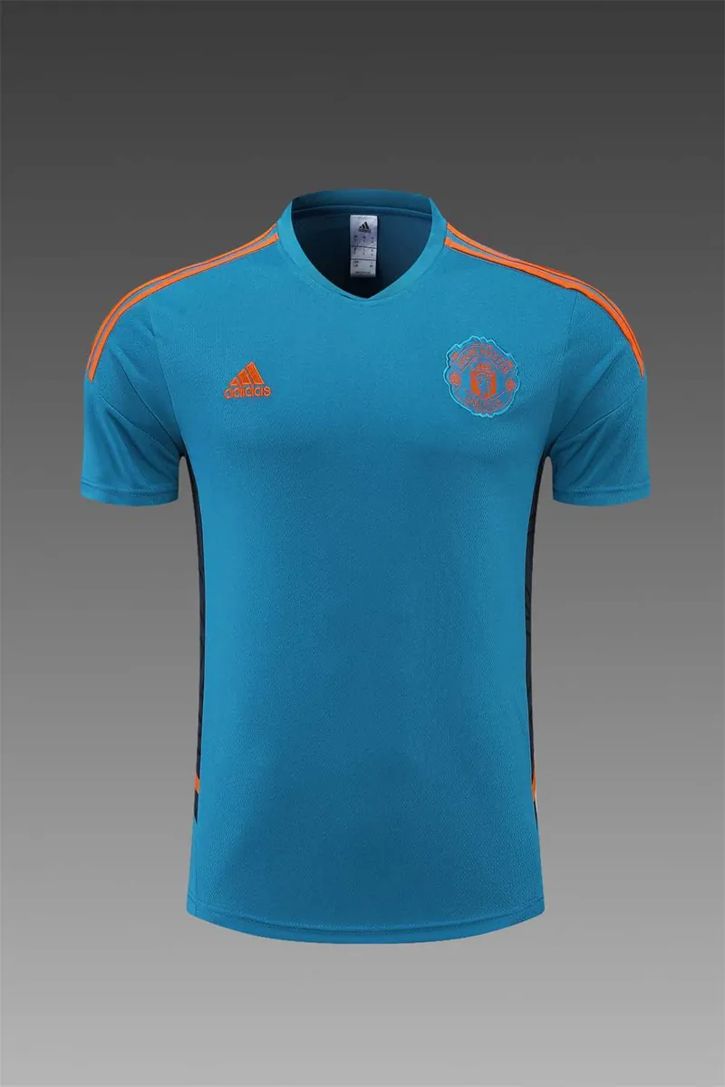 2223 Manchester United Training Suit Short Sleeve Kit Blue 24