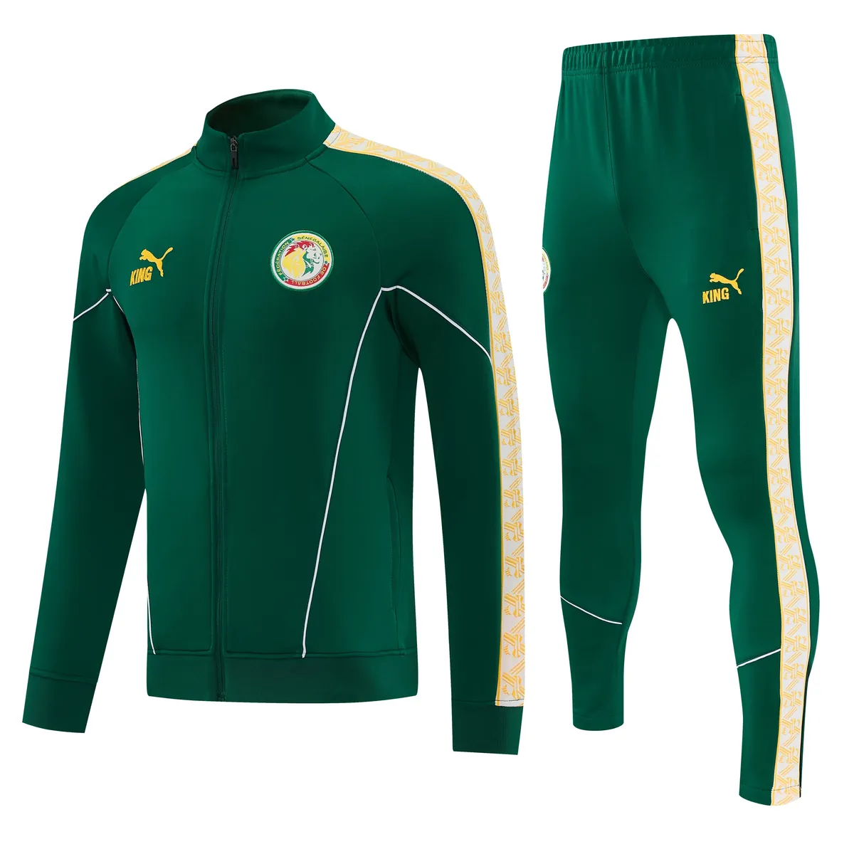 2026 Senegal Mens Green Kit Full Zipper Jacket Football Tracksuit Yupoo 4 3
