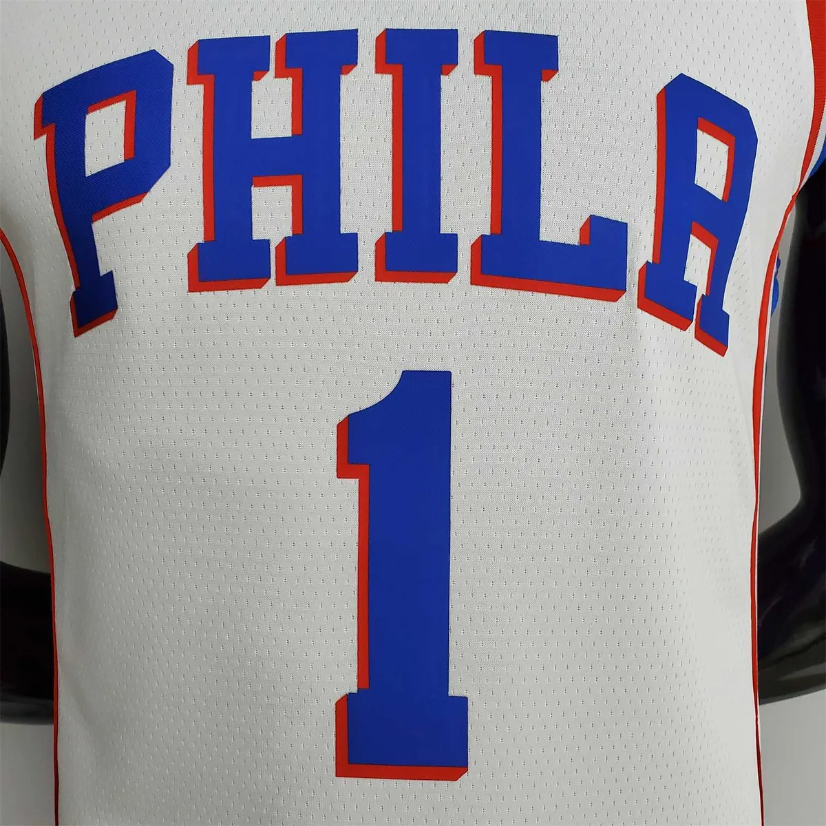 75th Anniversary Philadelphia 76ers HARDEN#1 White NBA Jersey 2