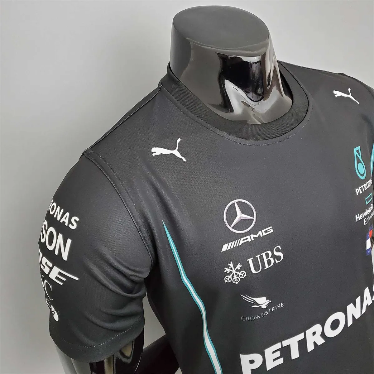 F1 Formula One racing suit; 2021 Mercedes Black 6