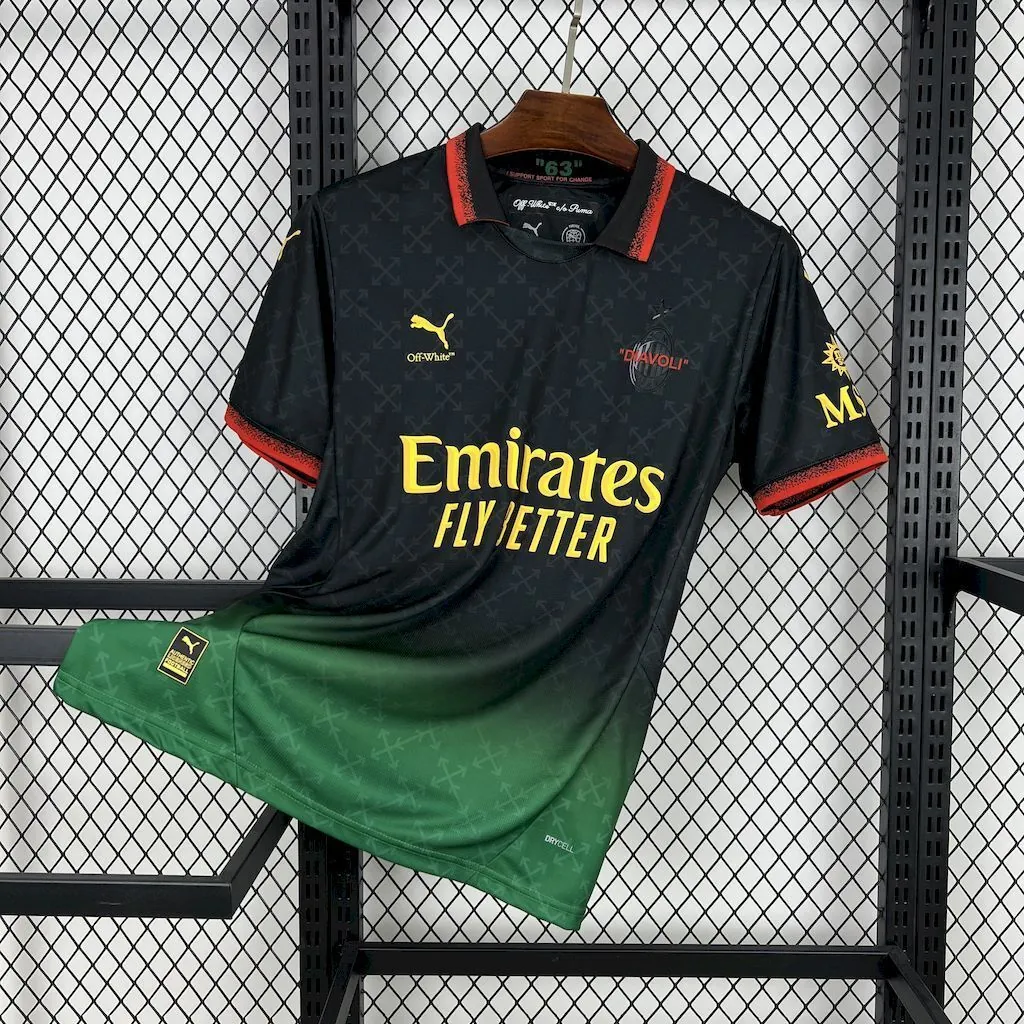 24-25 AC Milan Fourth Black Shirt Football Apparels Soccer AAAAJersey Yupoo 6